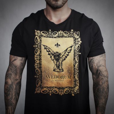 luxury gold baroque gothic black tshirt ornament medieval renaissance rich