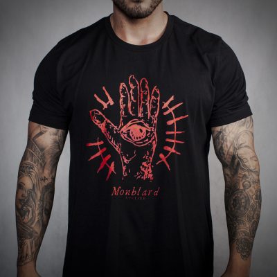 black alchemy t-shirt luxury medieval mystic hand eye