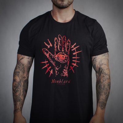 black alchemy t-shirt luxury medieval mystic hand eye