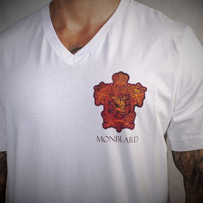 Heraldry luxury premium white t-shirt men gothic elegant