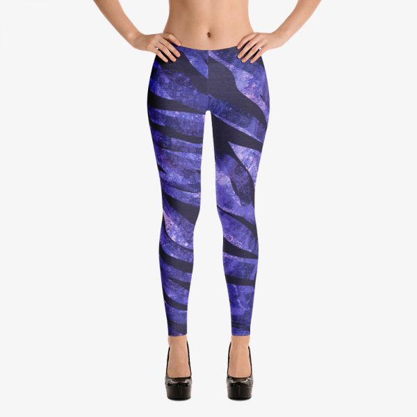 purple luxury leggins