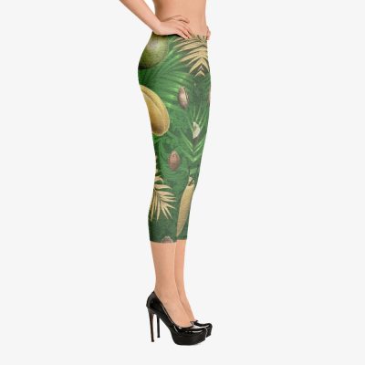 tropical print luxury designer leggins