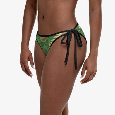 reversible bikiny bottom tropical design