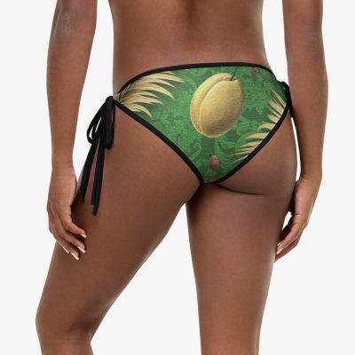 reversible bikiny bottom tropical exotic fruit design