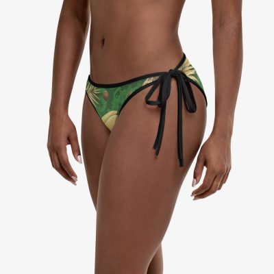 tropical print bikini bottom