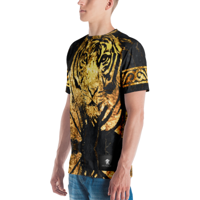 luxury designer t-shirt with animalistic print