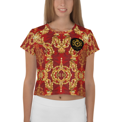 red baroque women t-shirt