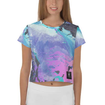 abstract print luxury designer t.shirt