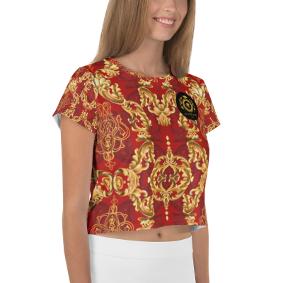 crop t-shirt luxury designer print