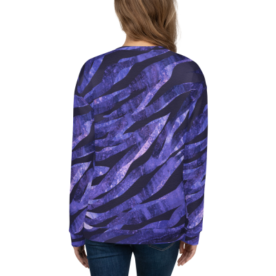 purple sweatshirt animal print back