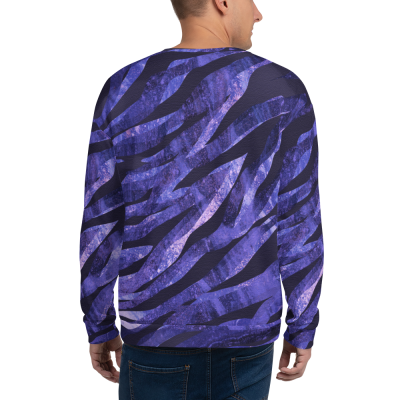 purple abstract pattern mens sweatshirt