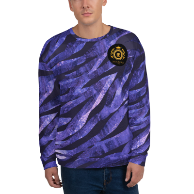 purple abstract pattern mens sweatshirt back