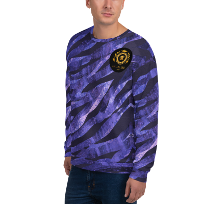 purple printed mens sweatshirt