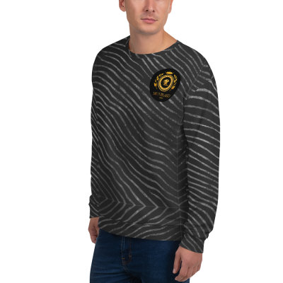 dark animal pattern mens sweatshirt