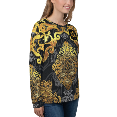 golden luxury sweatshirt women fashion