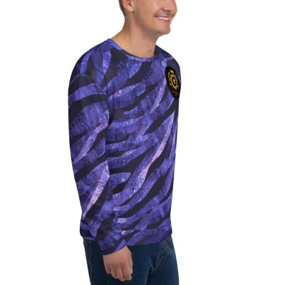 purple print mens sweatshirt