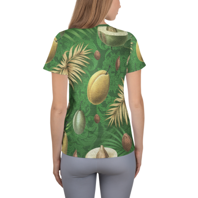 designer women t-shirt tropical print