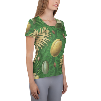 tropical luxury printed women t-shirt