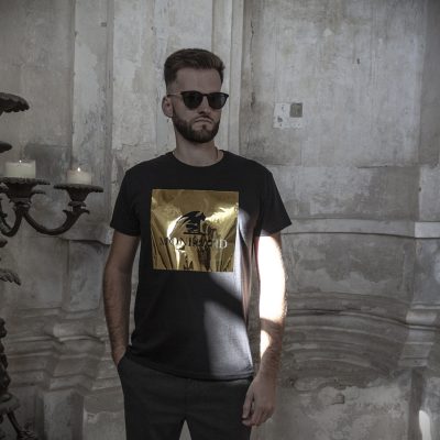 rich billionaire t-shirt man black luxury expensive fashion italian style